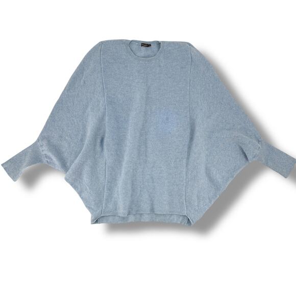J.McLaughlin Blue 100% Cashmere Batwing Sleeve Sweater Women’s Size XL - Picture 3 of 6